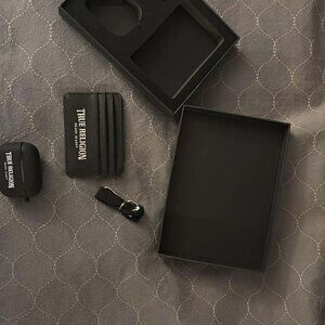 NIB True Religion Wallet Cardholder Airpod gift set $45